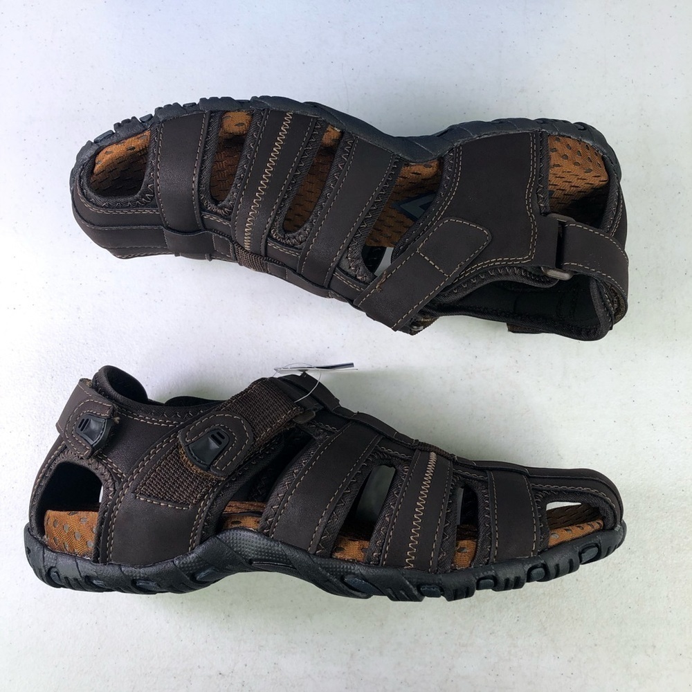 Nunn Bush Riobravo Brown Sandal Walking Shoes - Picture 2 of 9